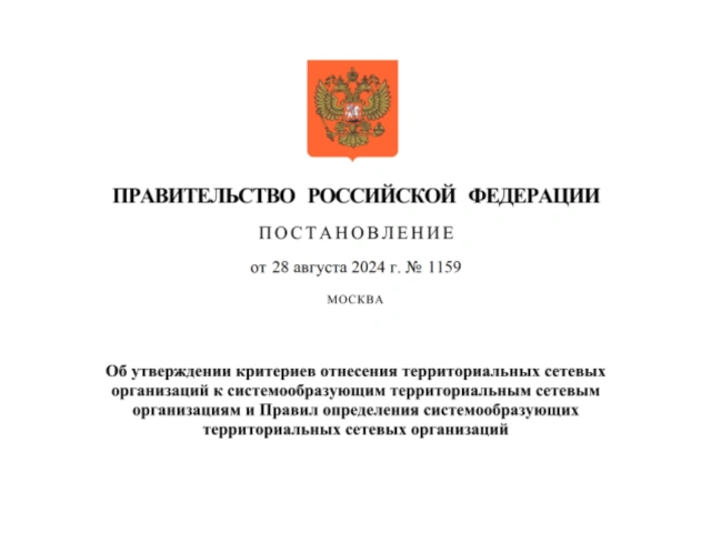 Устанавливаются критерии и правила определения системообразующих территориальных сетевых организаций